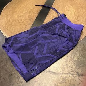 Lululemon License to Train Linerless Shorts in Purple, Size L